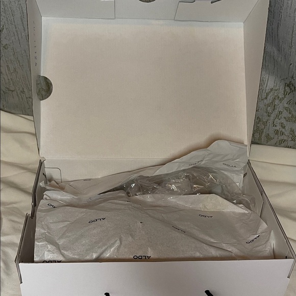 Aldo Tan and Silver Embellished Heels - Picture 14 of 14